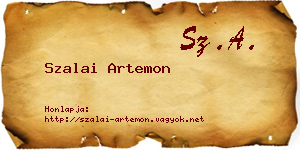 Szalai Artemon névjegykártya
